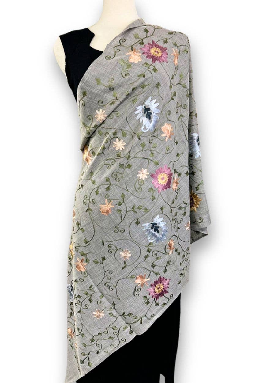 Rajika Embroidered Shawl