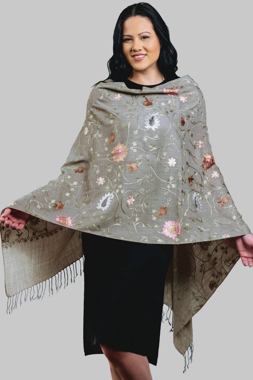 Rajika Embroidered Shawl