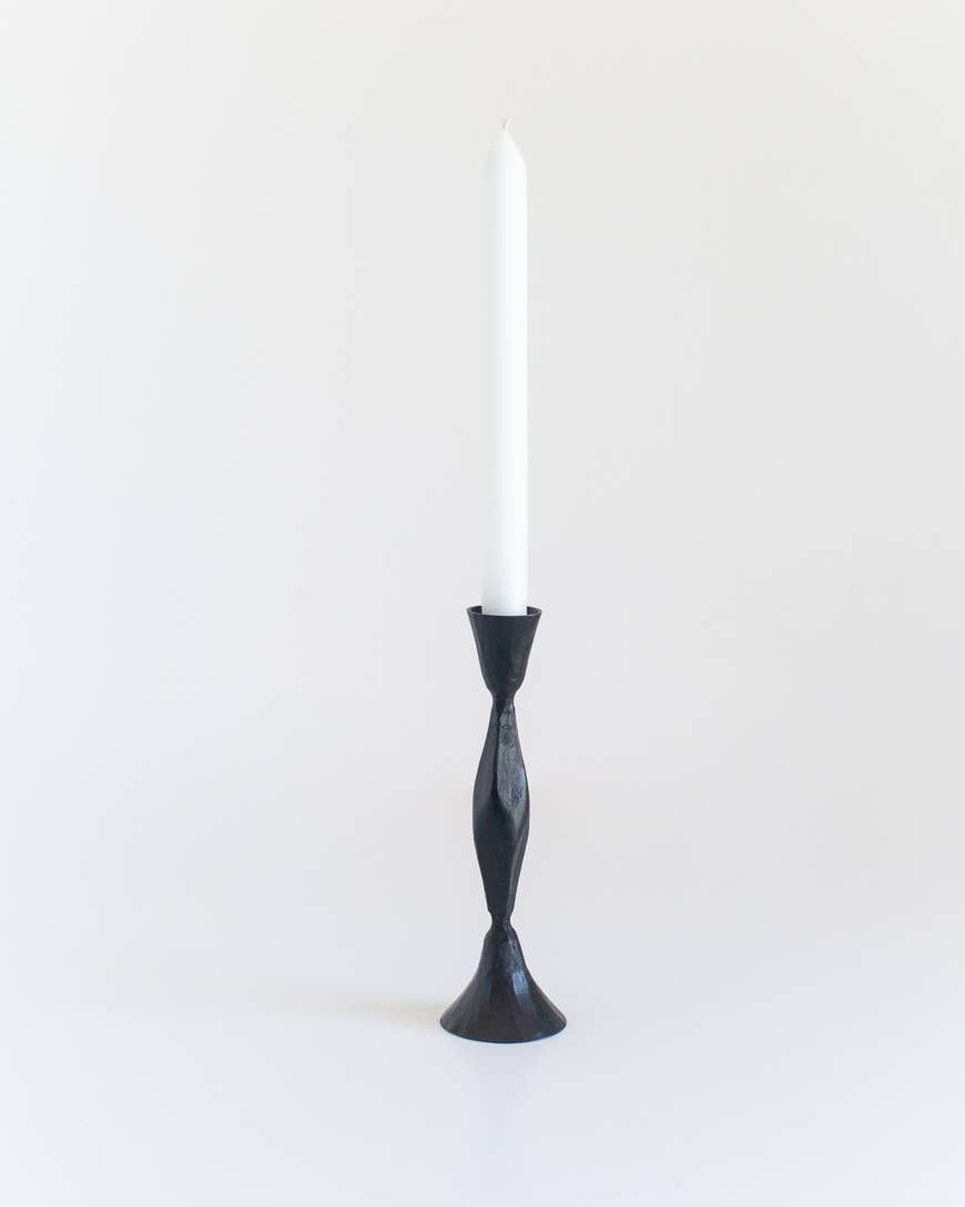 Hand-Forged Iron Candle Stand