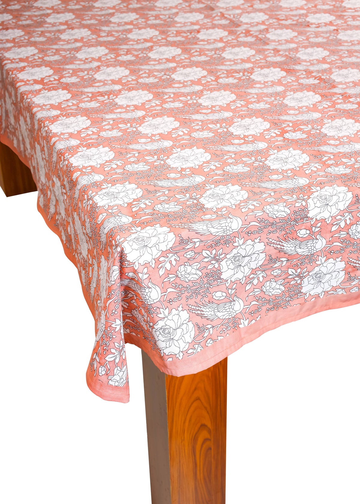 Hand Block Printed Tablecloths, 60” x 90” 