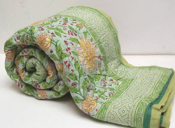 Blockprinted Cotton Quilts KING