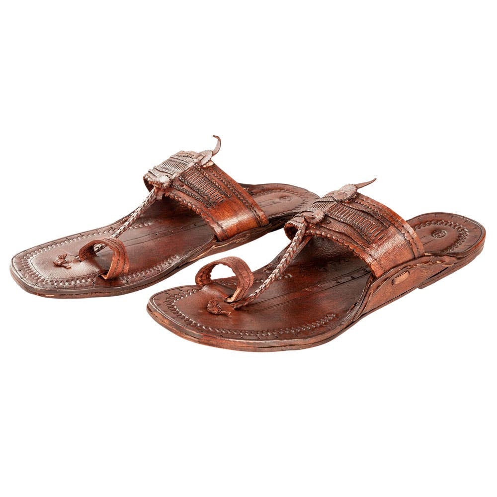 Kolhapuri Chappal Summer Sandals, Brown