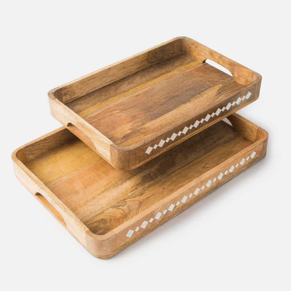 Wooden Tea Trays detail view 2 – Hill Station Ashland