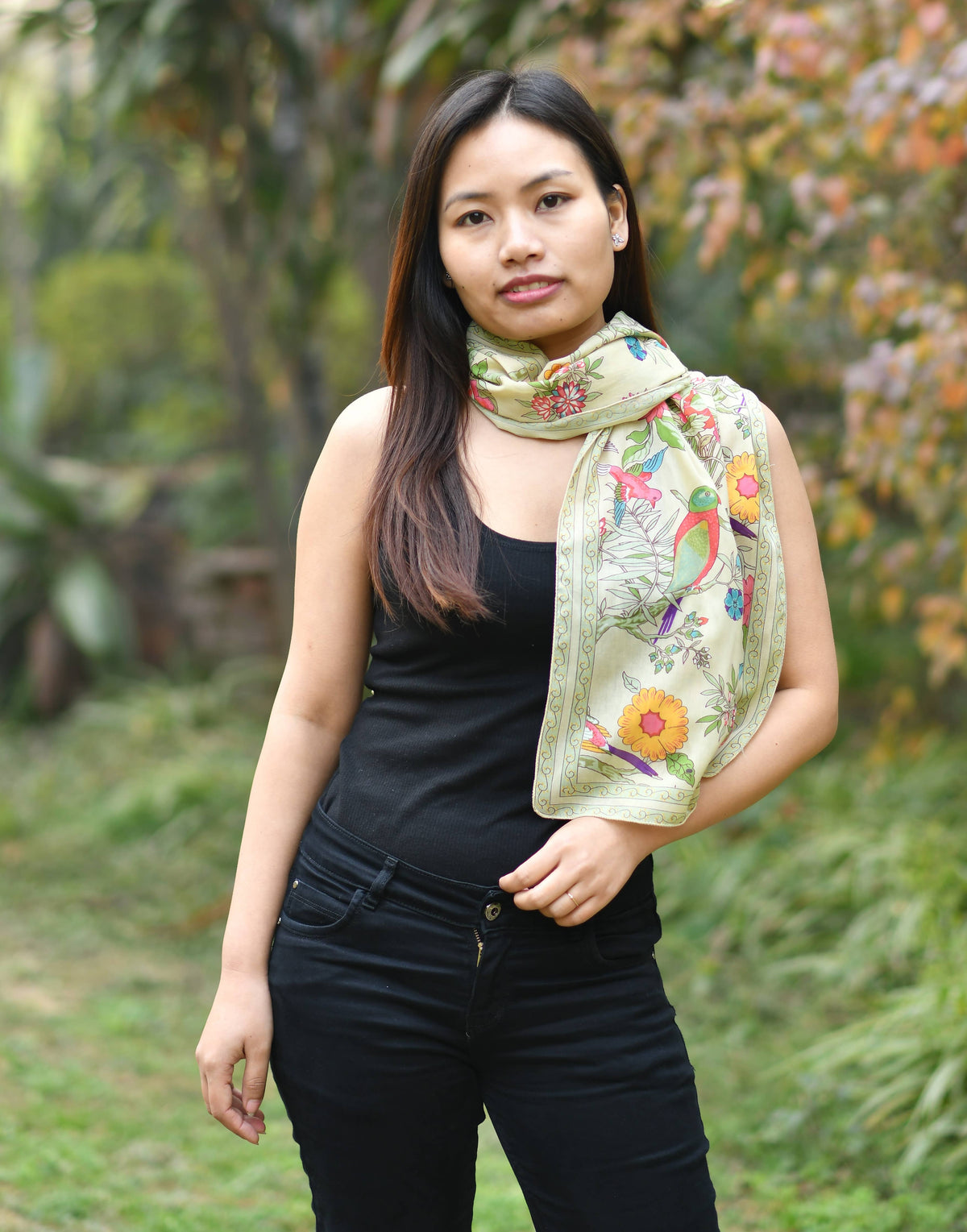 Soft Cotton Scarves detail view 2 – Hill Station Ashland