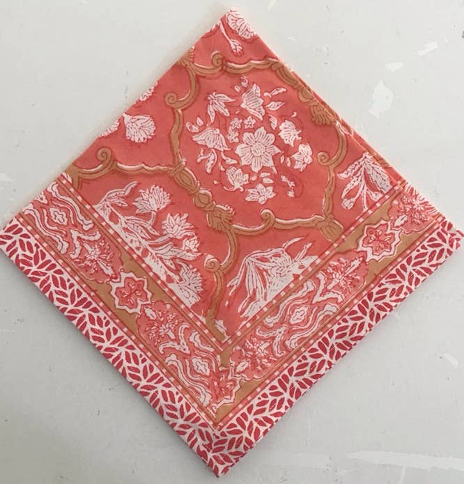 Block-printed Napkins, 20"