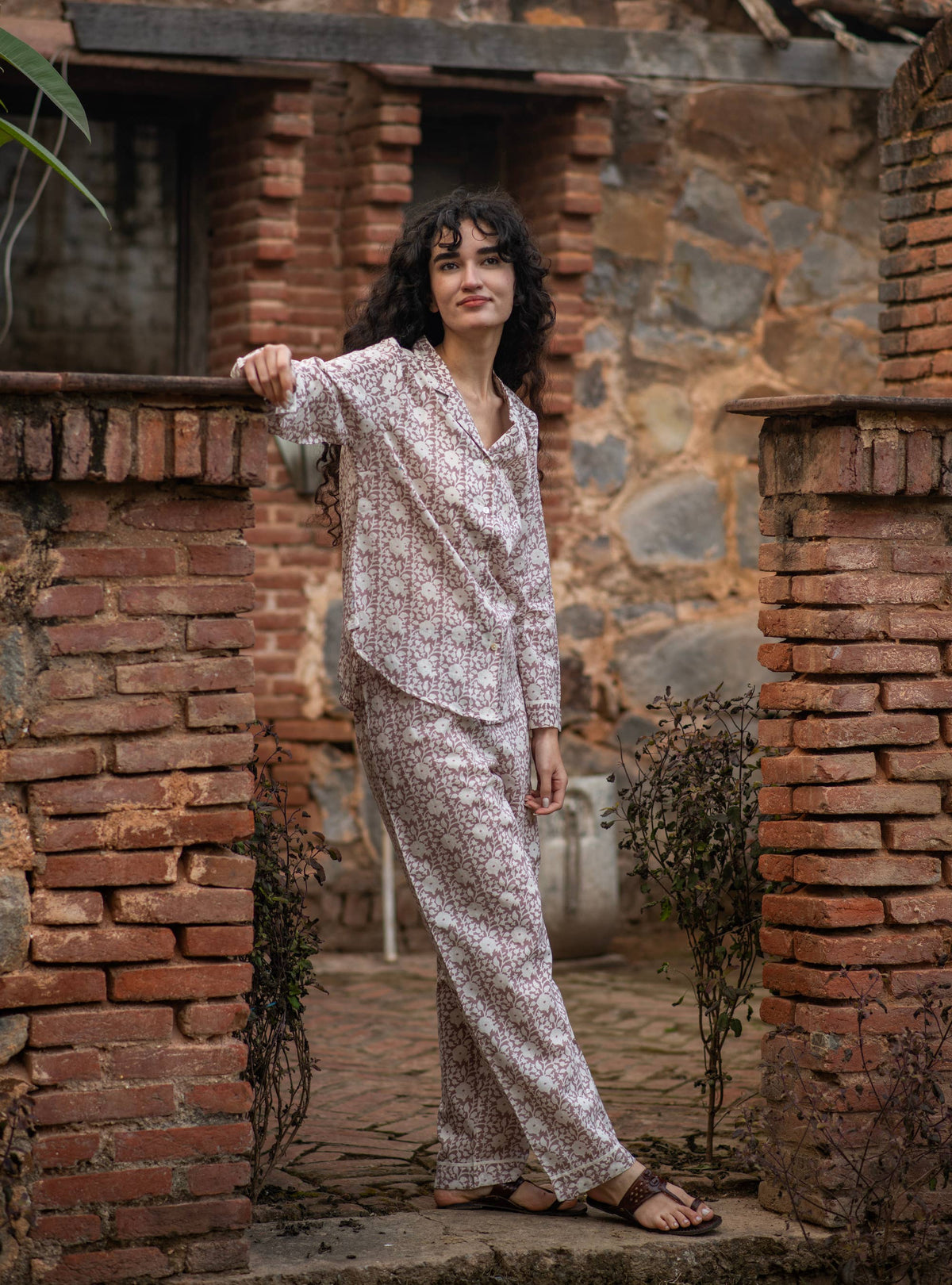 Soft Cotton Pajama Sets detail view 3 – Hill Station Ashland