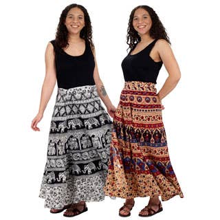 Cotton Wrap-Around Skirts