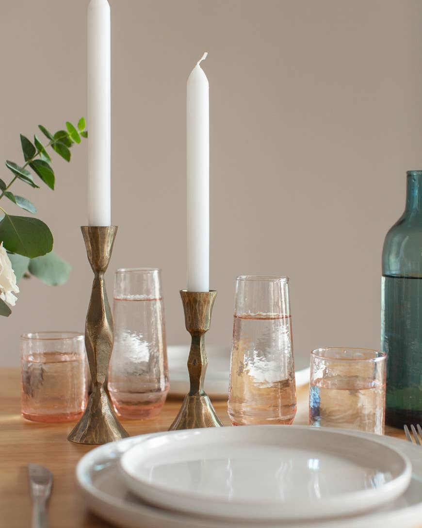 Hand-Forged Iron Candle Stand