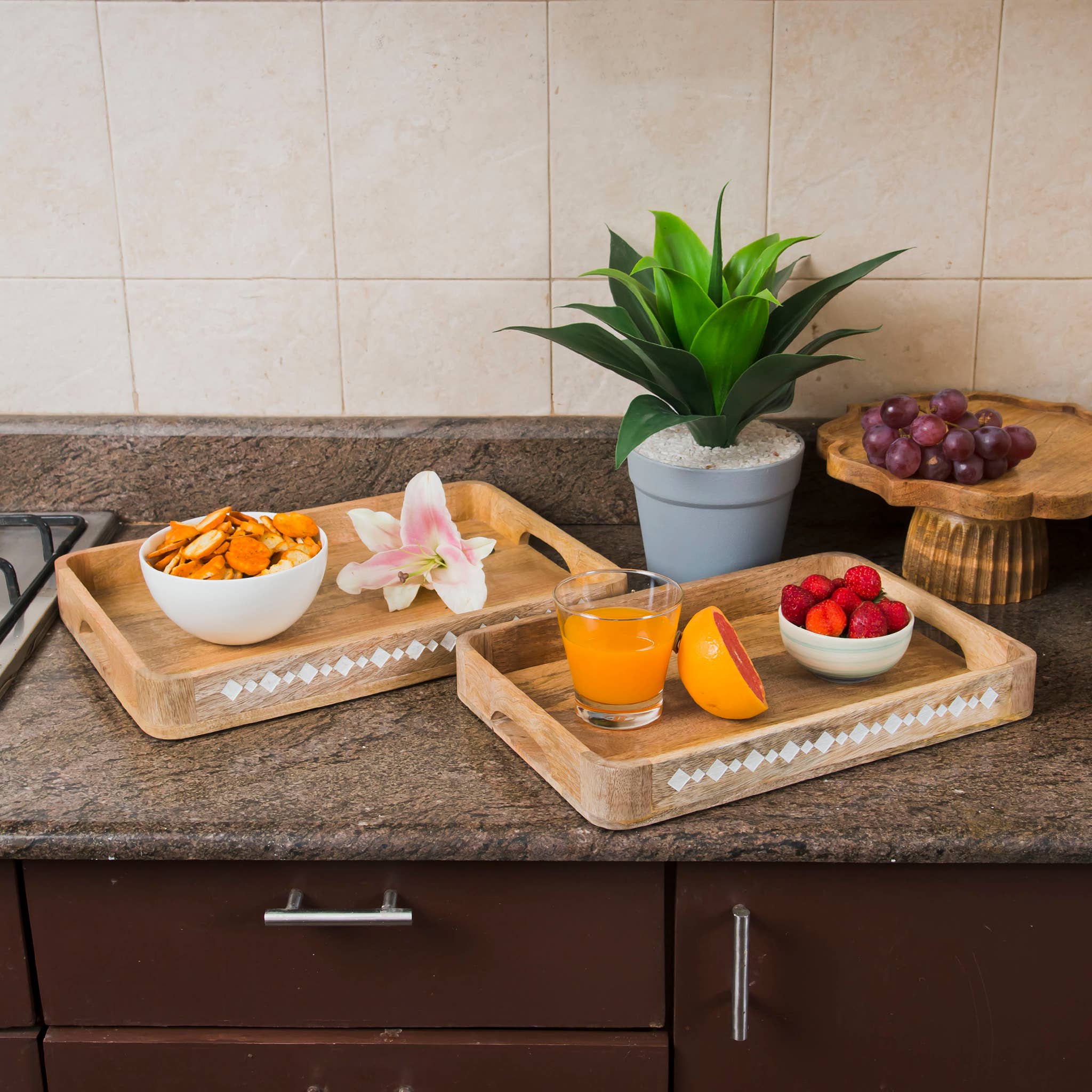 Wooden Tea Trays