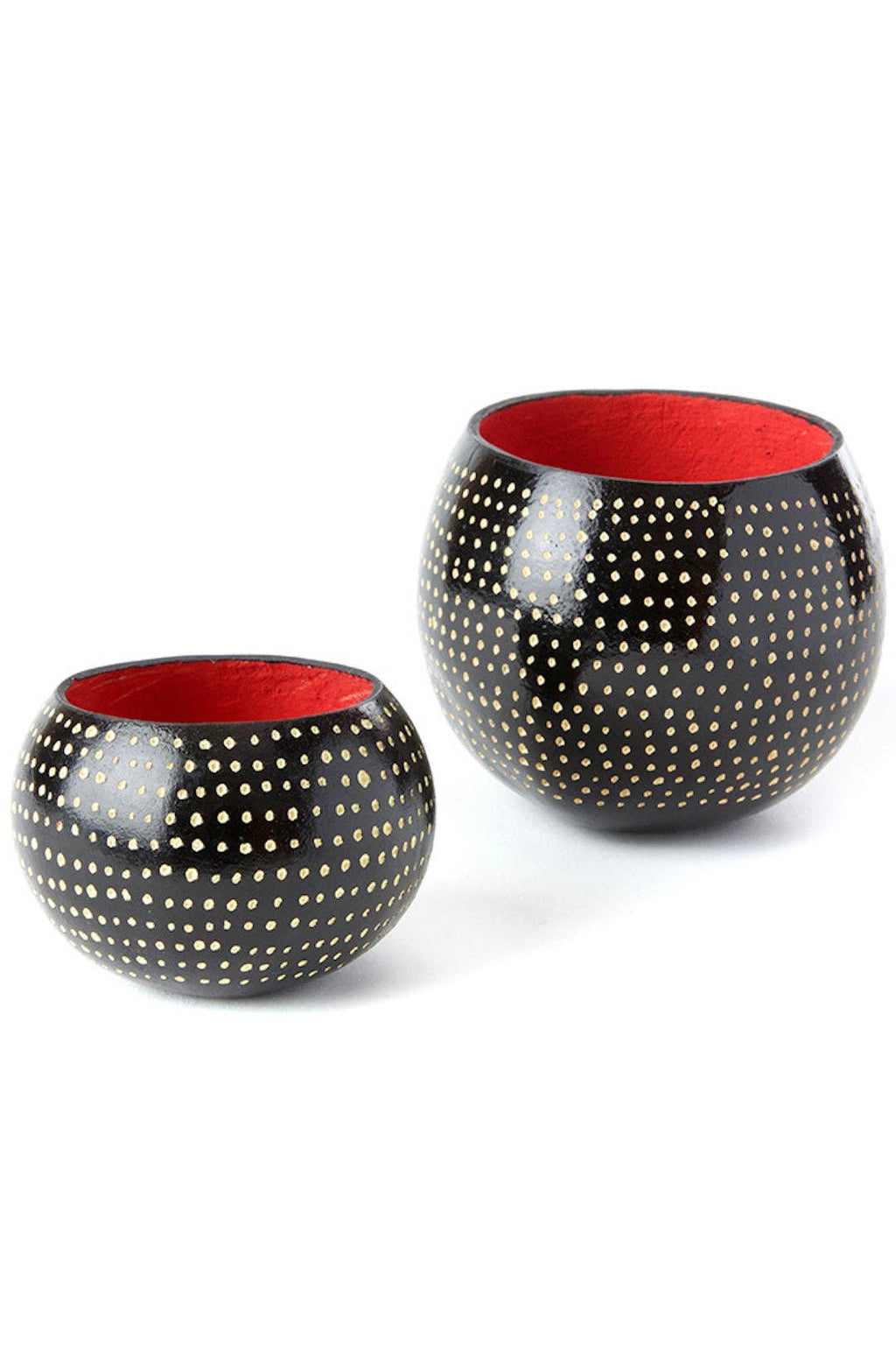 Black Guinea Fowl Calabash Gourd Cups