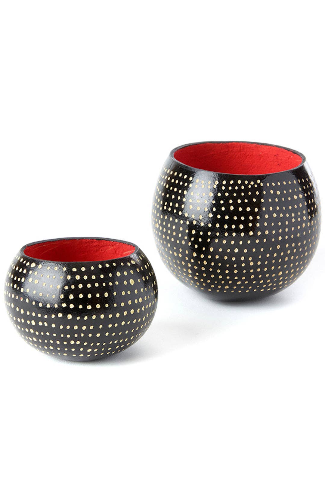 Black Guinea Fowl Calabash Gourd Cups