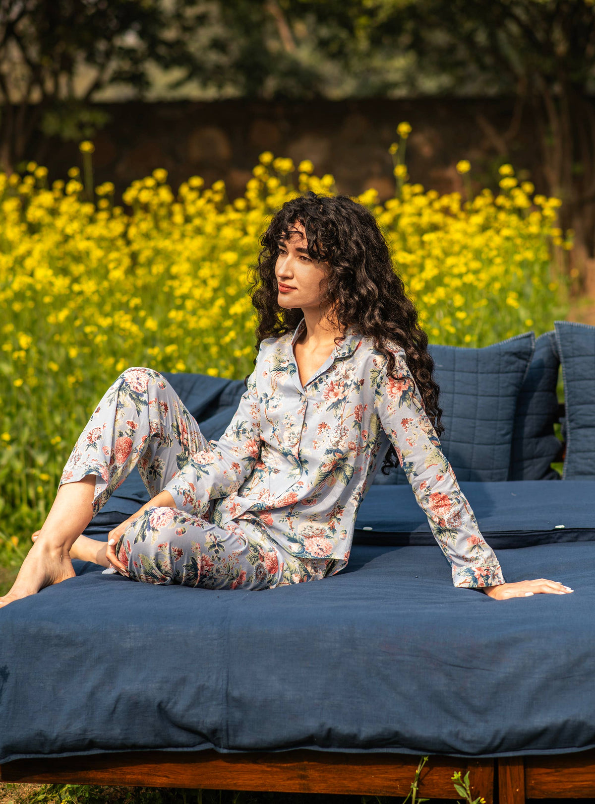 Soft Cotton Pajama Sets detail view 5 – Hill Station Ashland
