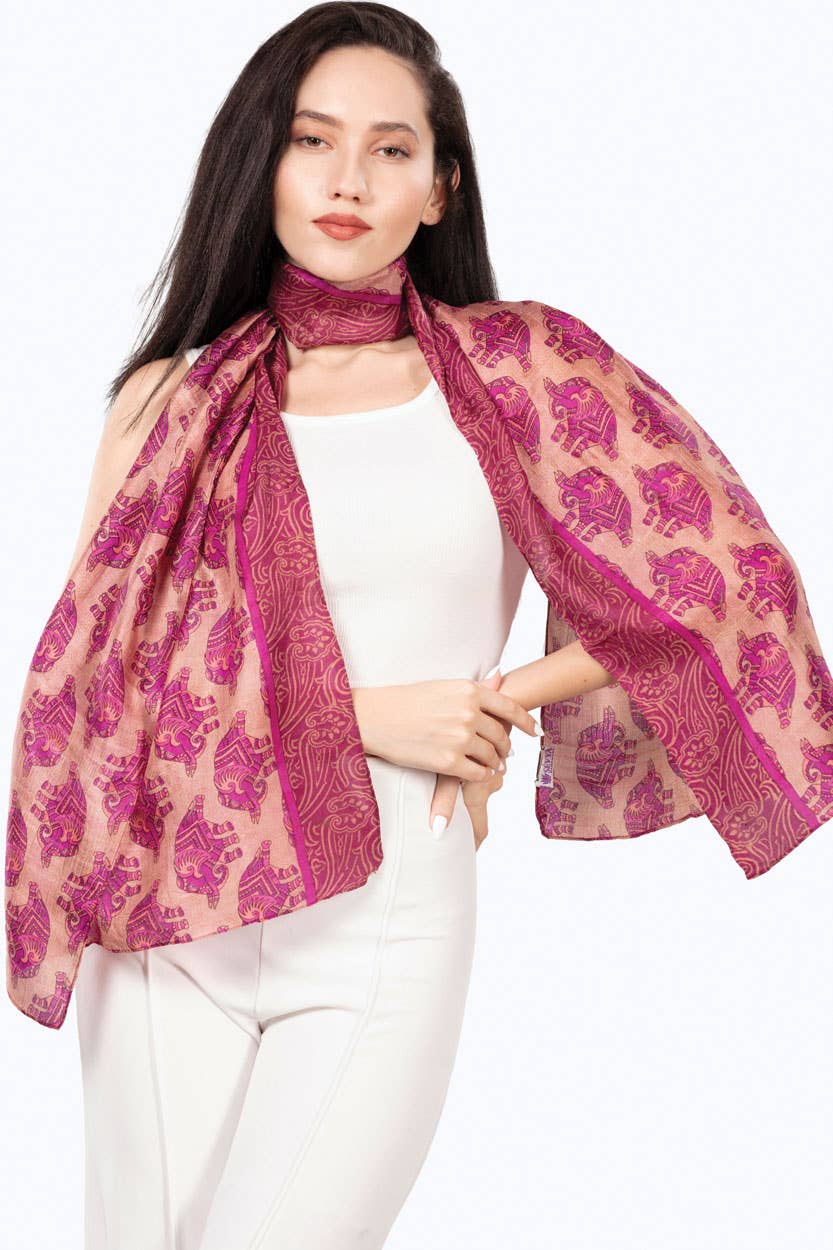 Up-Cycled Silk Sari Scarves