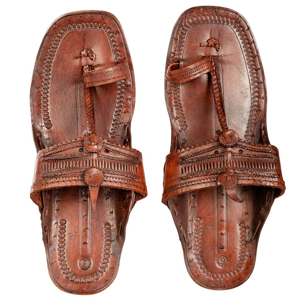 Kolhapuri Chappal Summer Sandals, Brown
