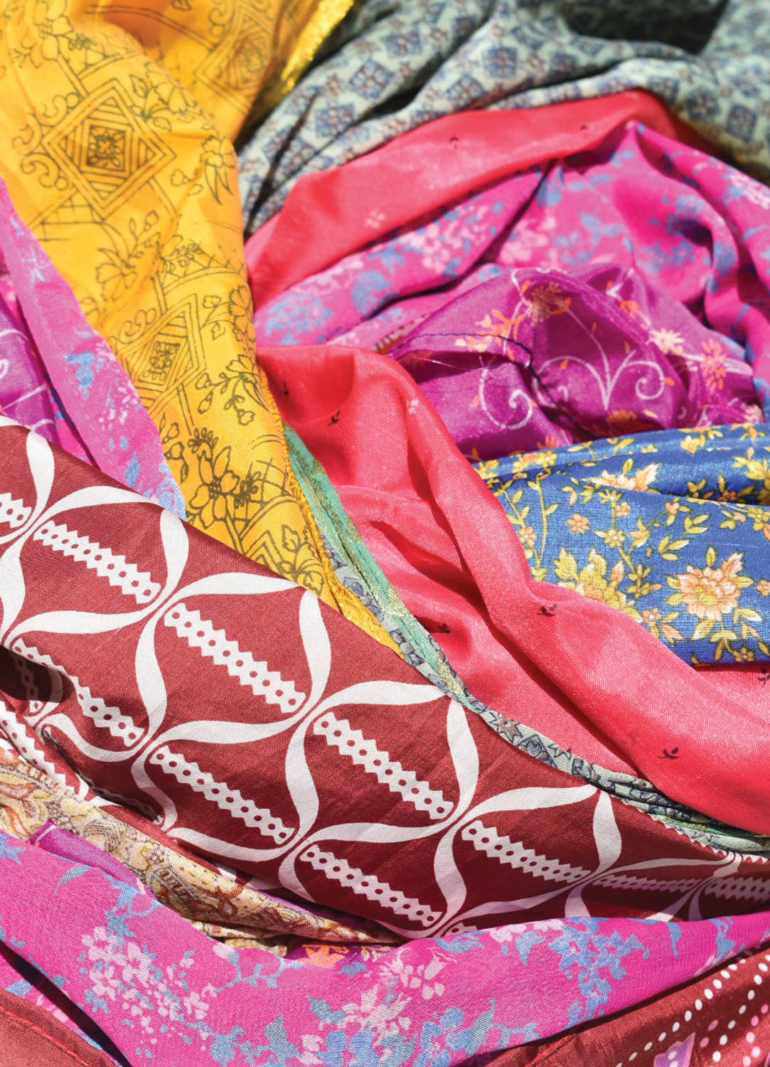 Up-Cycled Silk Sari Scarves