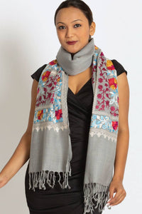 Karuna Embroidered Shawl