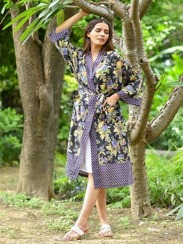 Cotton Voile Kimono Robes