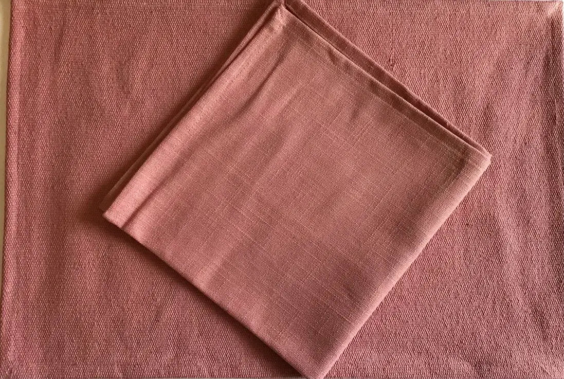 Tablemats Natural Dye Solid Coral