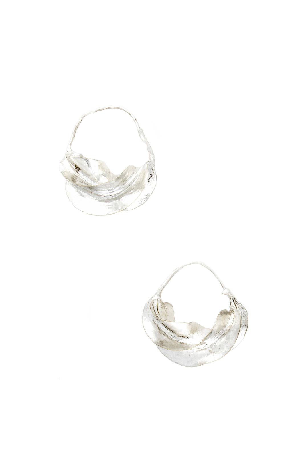 Fulani Hammered Brass Earrings