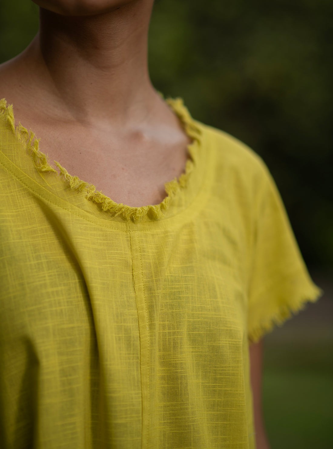 Mango Mint Cotton Balloon Dress