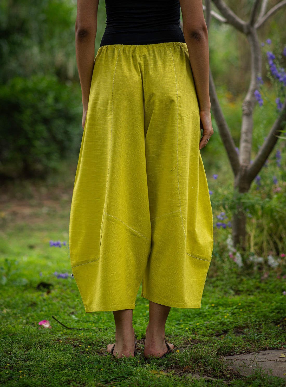 Mango Mint Cotton Balloon Pants