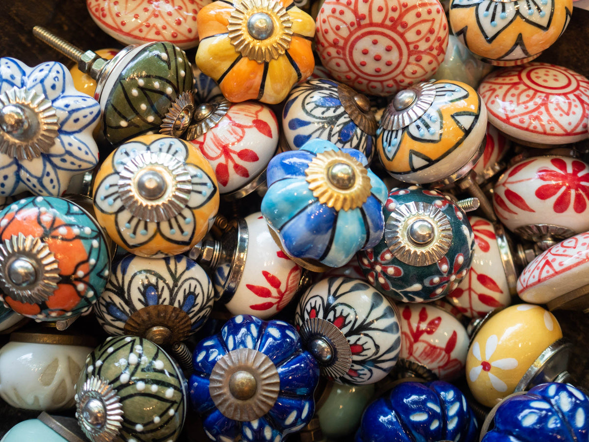Blue Pottery Drawer Knobs – Hill Station Ashland