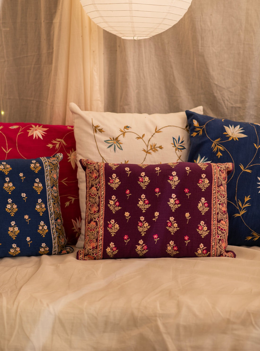 Versailles Embroidered Cushion Covers