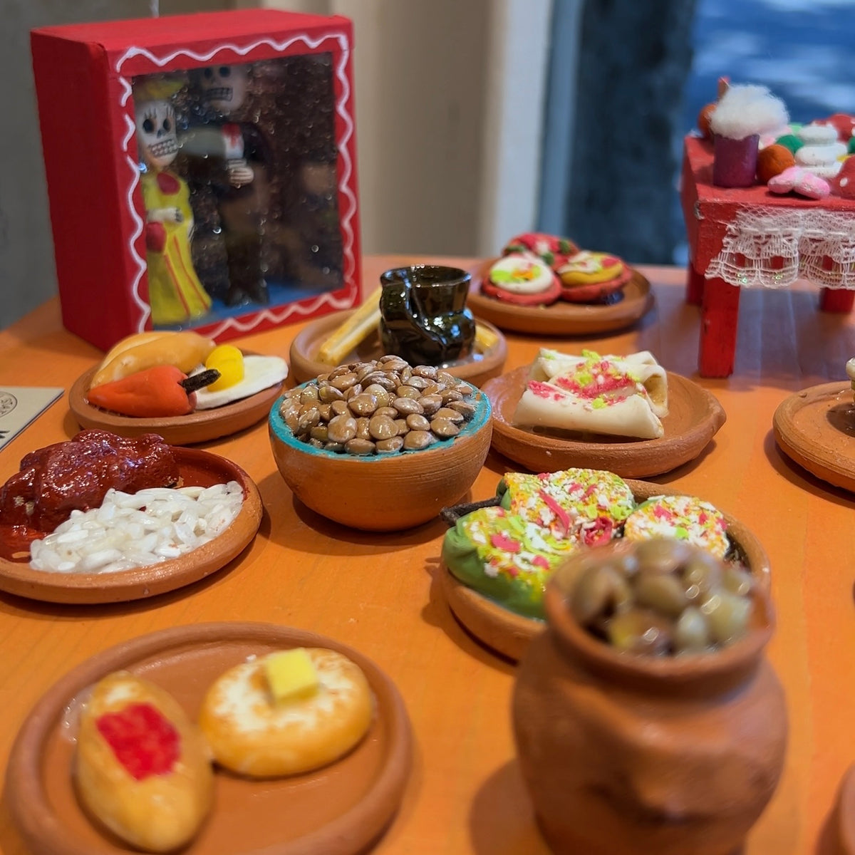 Mini Ofrenda Rug Day of the Dead Mini Ofrenda Plates | Hill Station Ashland