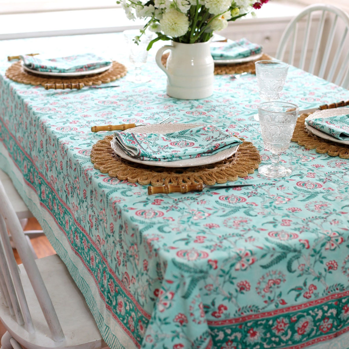 Rectangular Tablecloths 125 Length detail view 2 – Hill Station Ashland