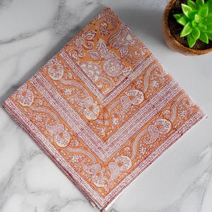 Block-printed Napkins, 20"