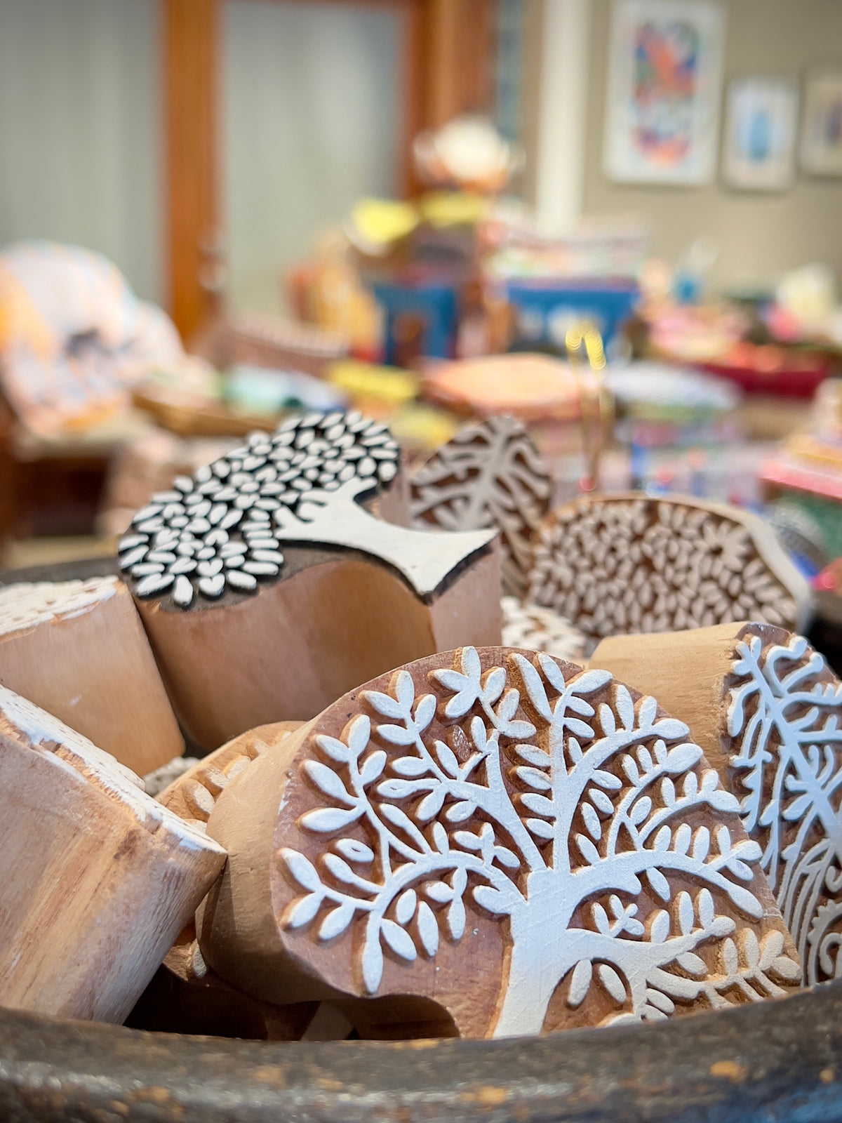 Hand Carved Wood Blocks – Hill Station Ashland