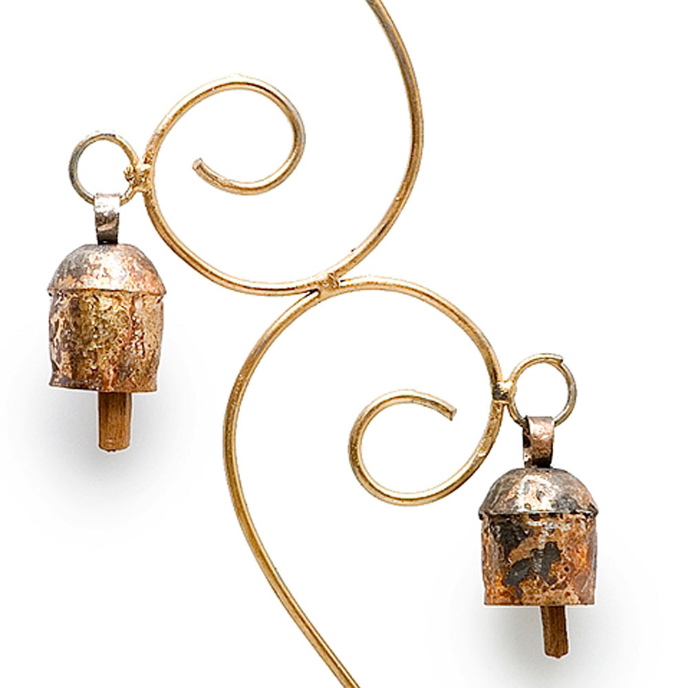Bronze Hand-tuned Garden Wind Chimes India ~ 10 - 13 detail view 9 – Hill Station Ashland