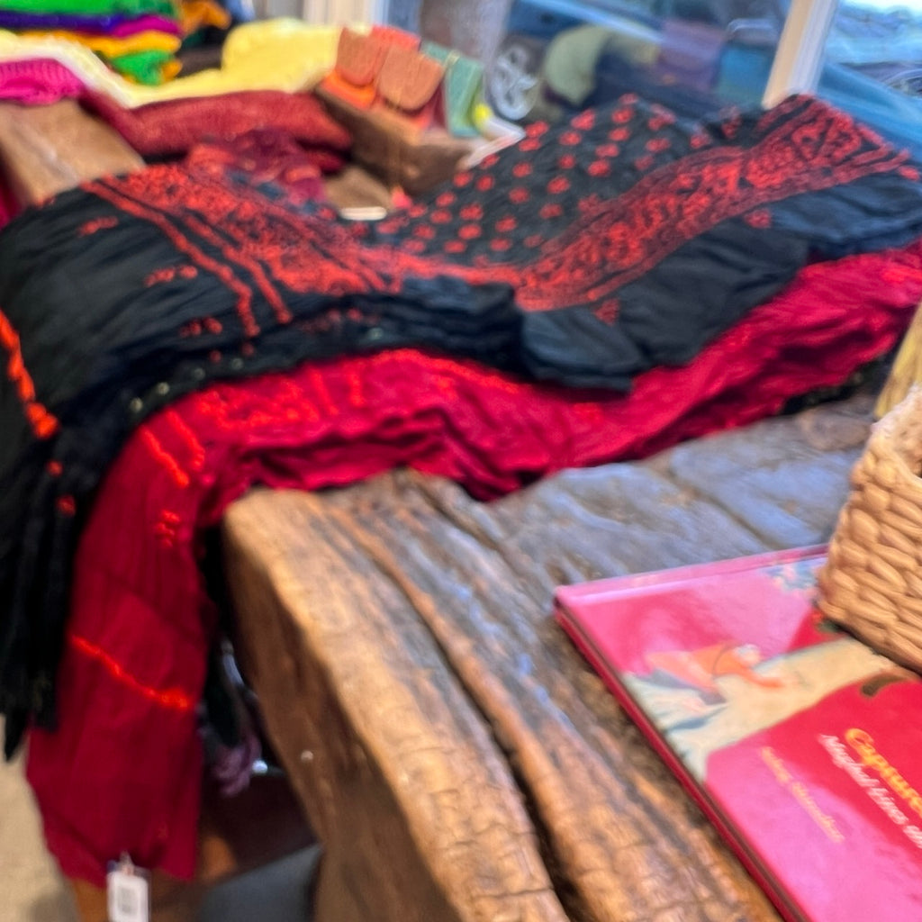 Cotton Bandhni Odhni Scarves detail view 7 – Hill Station Ashland