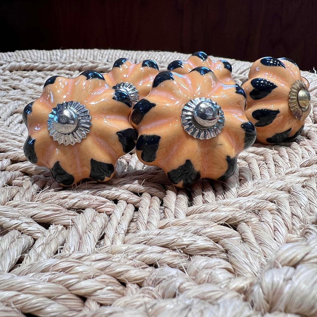 Blue Pottery Drawer Knobs detail view 10 – Hill Station Ashland