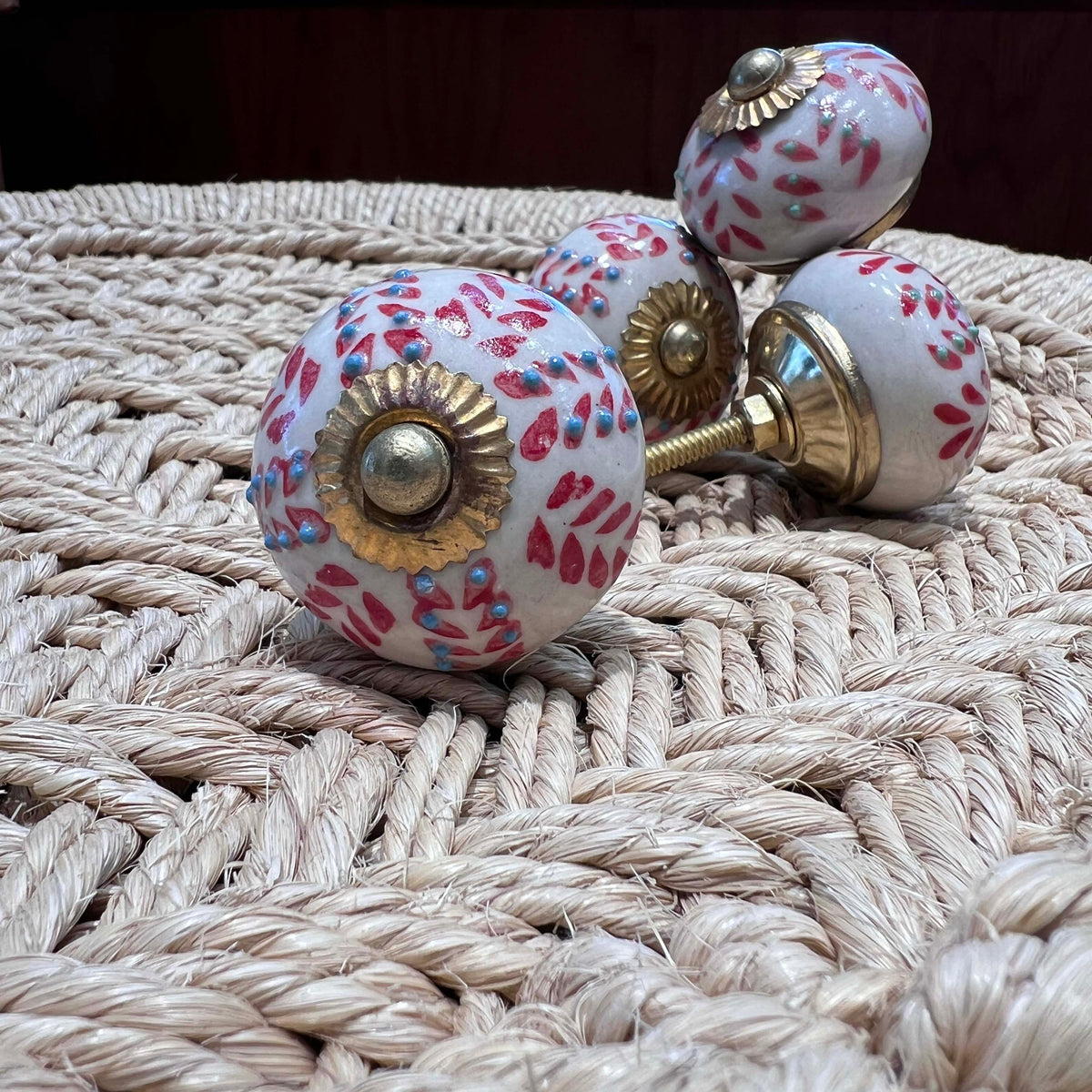 Blue Pottery Drawer Knobs detail view 9 – Hill Station Ashland