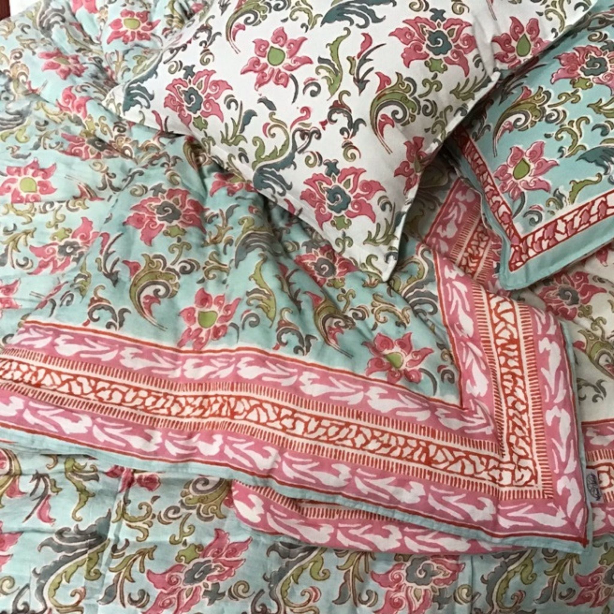Blockprinted Cotton Quilts KING