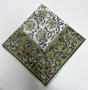 Block-printed Napkins, 20"