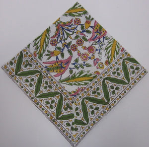 Block-printed Napkins, 20"