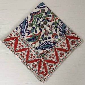 Block-printed Napkins, 20"