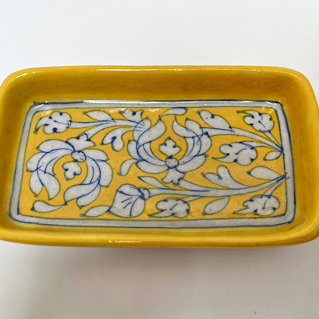 Blue Pottery Soap Dishes Rectangular detail view 9 – Hill Station Ashland