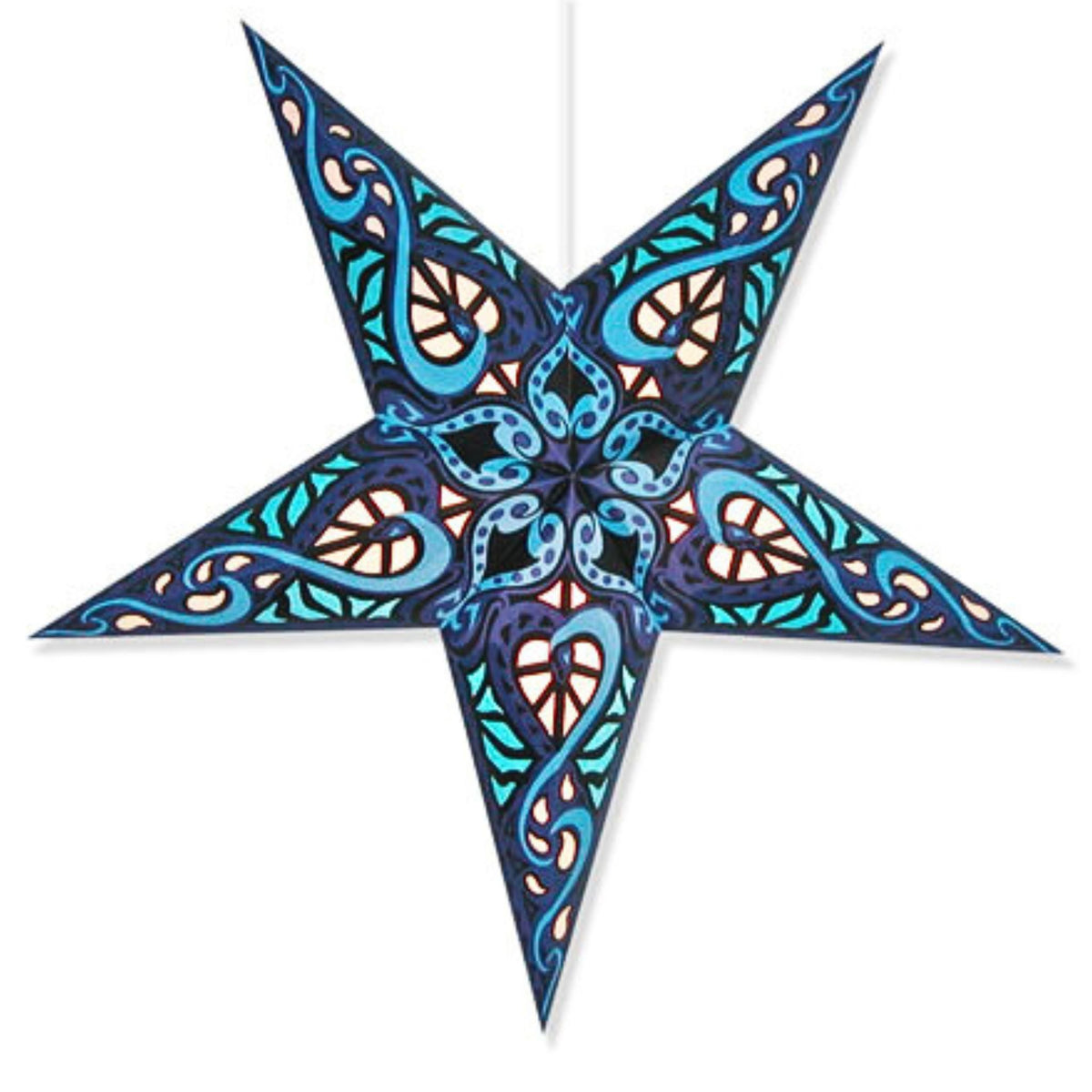 Folding Stars Paper Lanterns detail view 3 – Hill Station Ashland