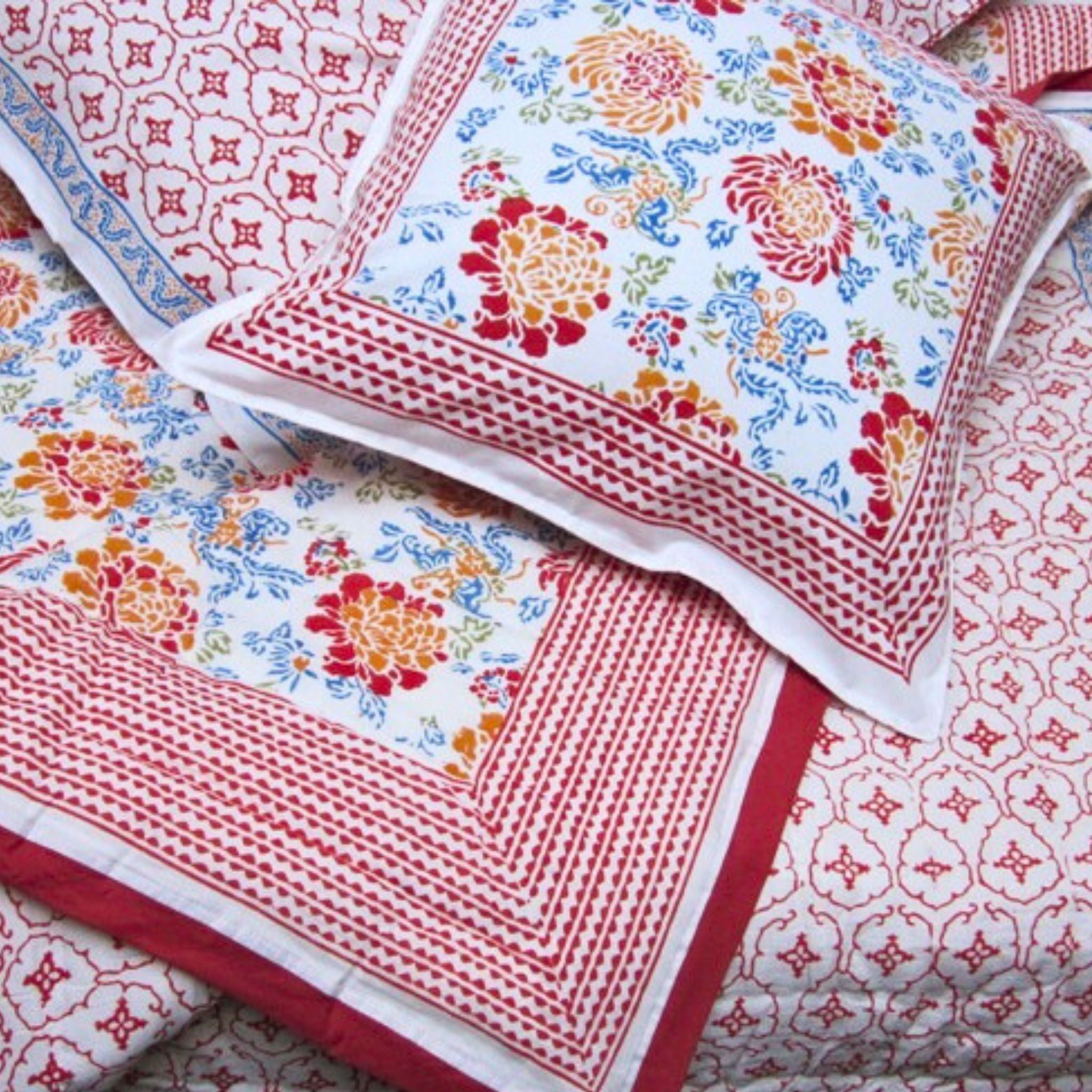 Blockprinted Cotton Quilts TWIN