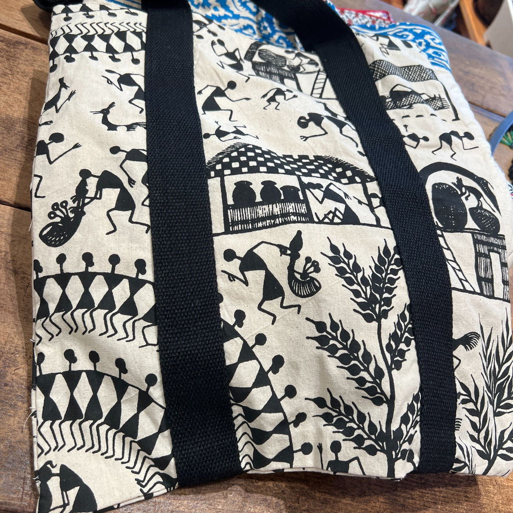 Warli Tote Bag detail view 2 – Hill Station Ashland