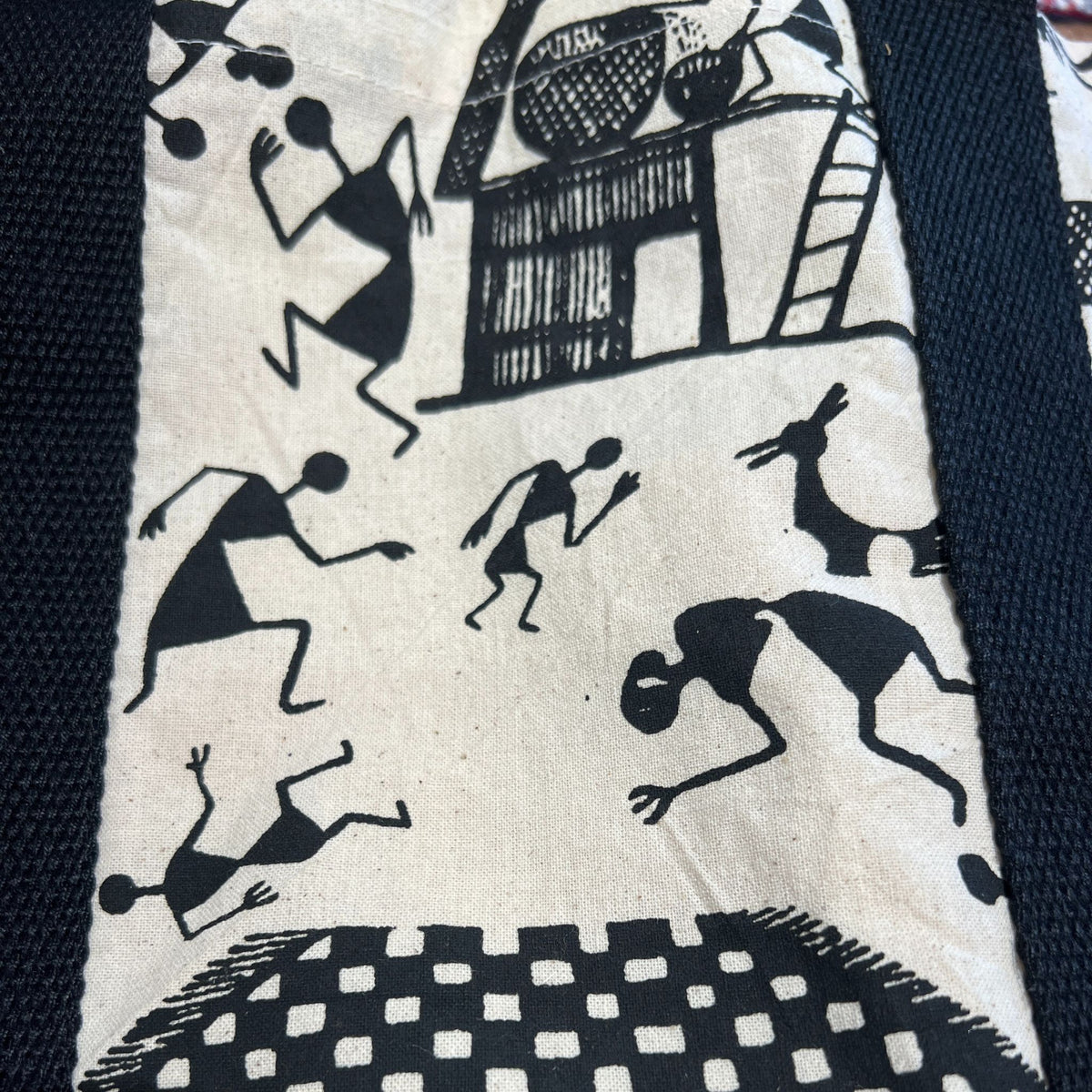 Warli Tote Bag detail view 3 – Hill Station Ashland