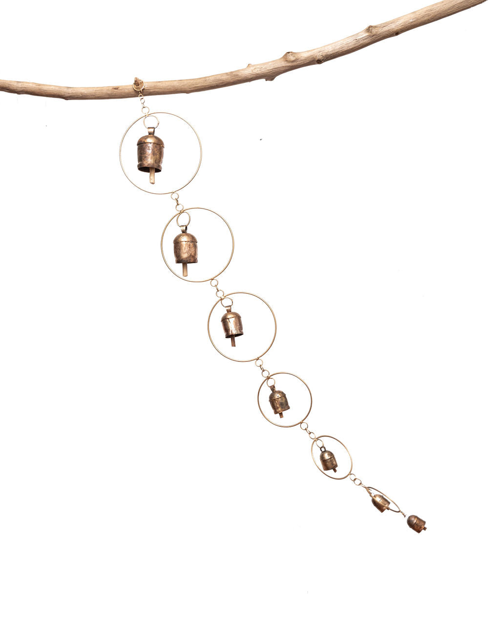 Bronze Hand-tuned Garden Wind Chimes India ~ 20 - 40 detail view 18 – Hill Station Ashland