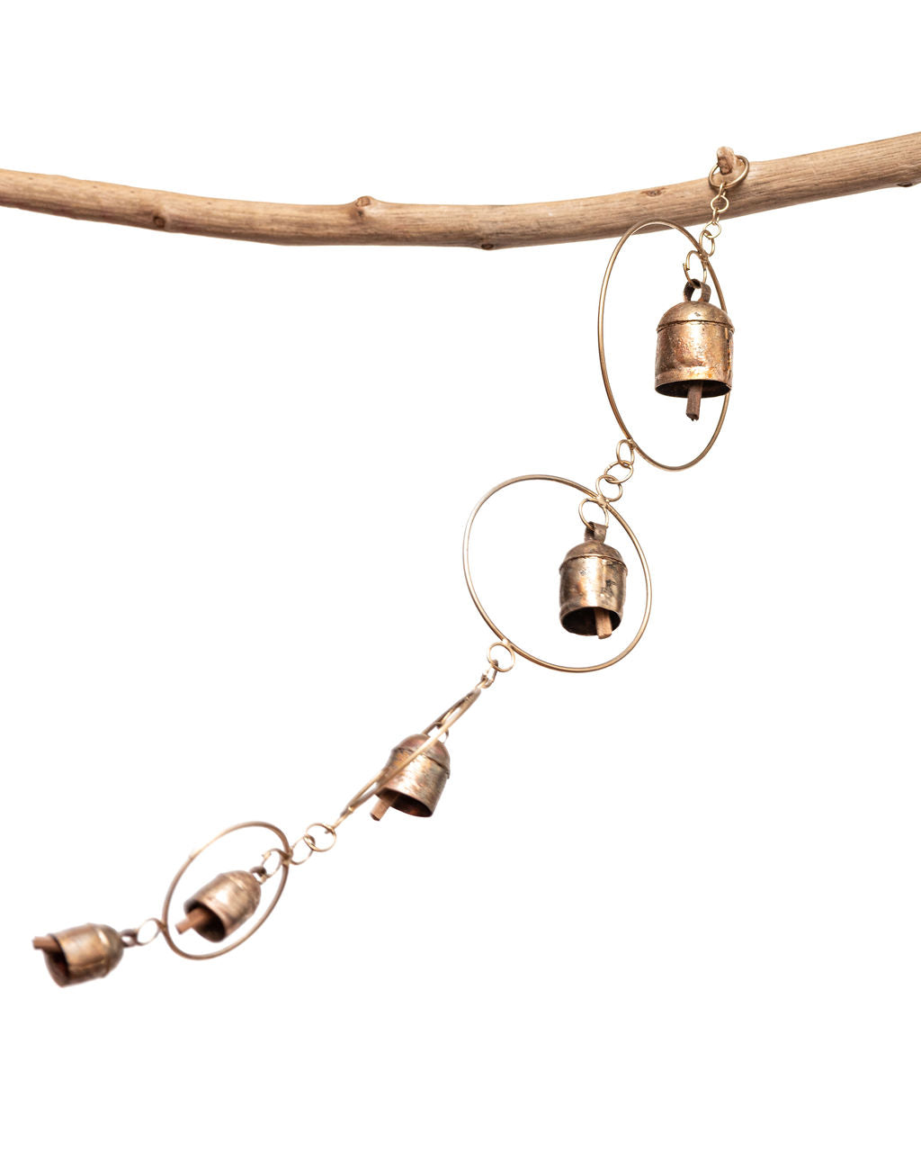 Bronze Hand-tuned Garden Wind Chimes India ~ 20 - 40 detail view 16 – Hill Station Ashland