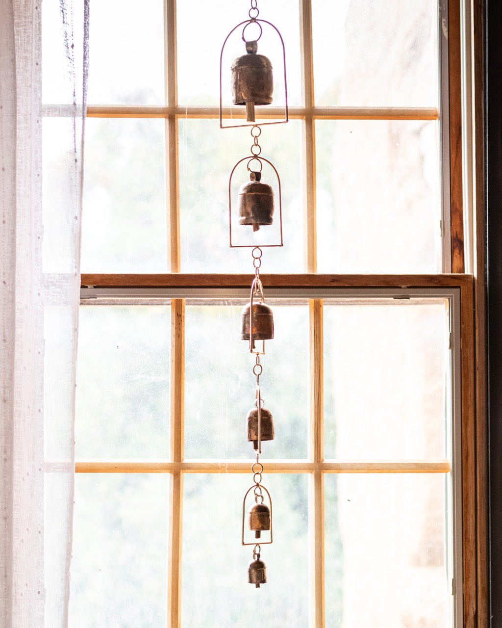 Bronze Hand-tuned Garden Wind Chimes India ~ 20 - 40 detail view 20 – Hill Station Ashland