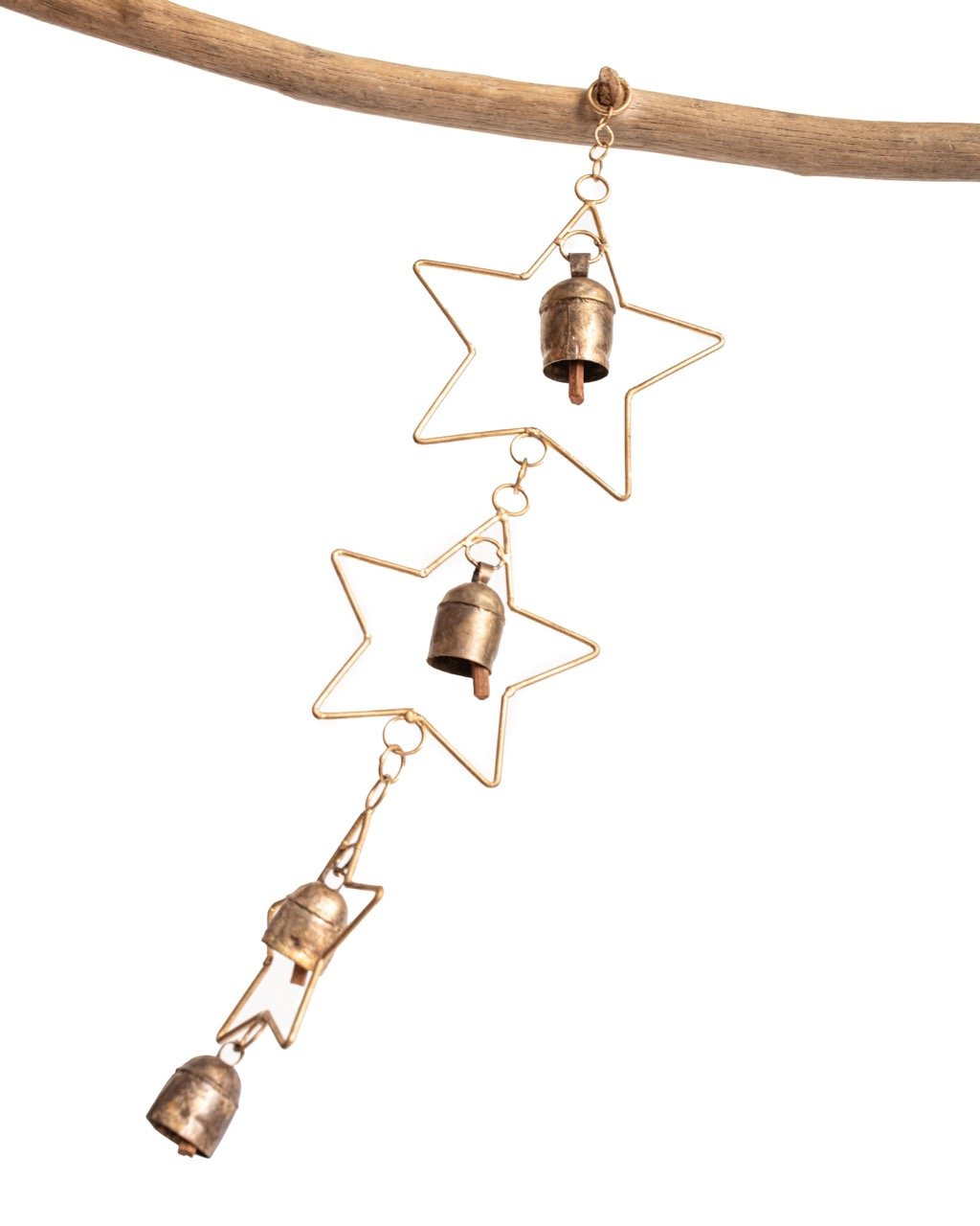Bronze Hand-tuned Garden Wind Chimes India ~ 20 - 40 detail view 14 – Hill Station Ashland