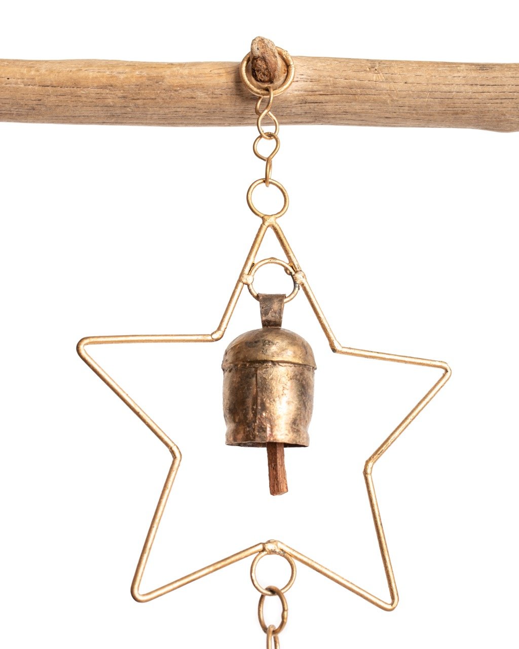 Bronze Hand-tuned Garden Wind Chimes India ~ 20 - 40 detail view 15 – Hill Station Ashland