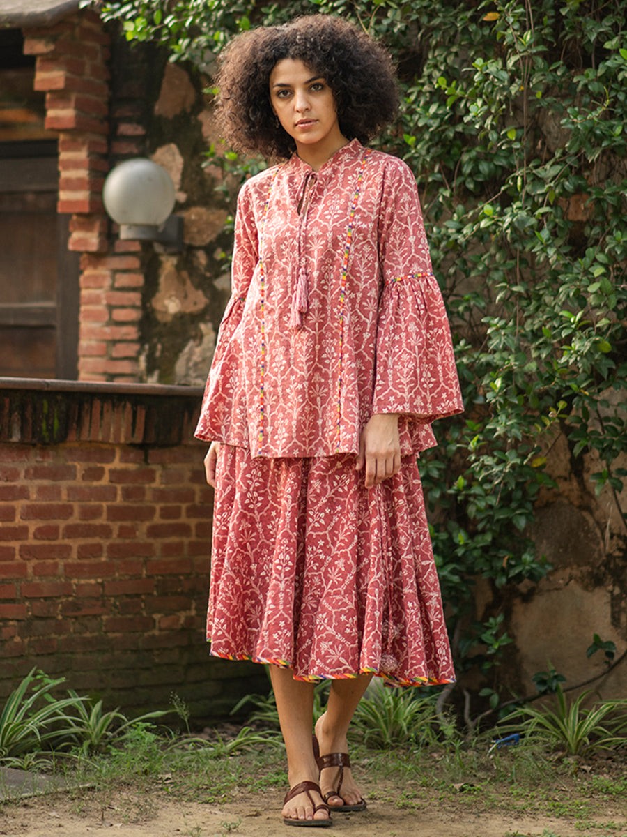 Jodhpur Top Jahana Maroon